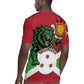 Personalized Jamhuri ya Burundi Rugby Jersey Lion With Coat Of Arms - Flag Style