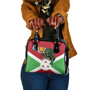 Personalized Jamhuri ya Burundi Shoulder Handbag Lion With Coat Of Arms - Flag Style