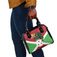 Personalized Jamhuri ya Burundi Shoulder Handbag Lion With Coat Of Arms - Flag Style