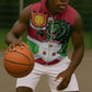 Personalized Jamhuri ya Burundi Sleeveless Zip Hoodie Lion With Coat Of Arms - Flag Style - African Pride