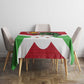 Personalized Jamhuri ya Burundi Tablecloth Lion With Coat Of Arms - Flag Style
