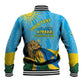 Personalized Happy Rwanda Independence Day Baseball Jacket Coat Of Arms With Map