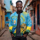 Personalized Happy Rwanda Independence Day Bomber Jacket Coat Of Arms With Map