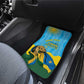 Personalized Happy Rwanda Independence Day Car Mats Coat Of Arms With Map