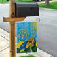 Personalized Happy Rwanda Independence Day Garden Flag Coat Of Arms With Map