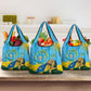 Personalized Happy Rwanda Independence Day Grocery Bag Coat Of Arms With Map