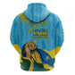Personalized Happy Rwanda Independence Day Hoodie Coat Of Arms With Map