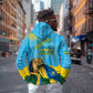 Personalized Happy Rwanda Independence Day Hoodie Coat Of Arms With Map