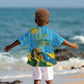 Personalized Happy Rwanda Independence Day Kid Hawaiian Shirt Coat Of Arms With Map