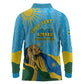 Personalized Happy Rwanda Independence Day Long Sleeve Polo Shirt Coat Of Arms With Map