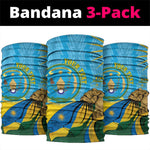 Happy Rwanda Independence Day Neck Gaiter Coat Of Arms With Map - African Pride