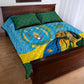 Personalized Happy Rwanda Independence Day Quilt Bed Set Coat Of Arms With Map