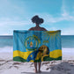 Personalized Happy Rwanda Independence Day Sarong Coat Of Arms With Map