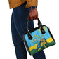 Personalized Happy Rwanda Independence Day Shoulder Handbag Coat Of Arms With Map