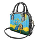 Personalized Happy Rwanda Independence Day Shoulder Handbag Coat Of Arms With Map