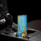 Personalized Happy Rwanda Independence Day Skinny Tumbler Coat Of Arms With Map