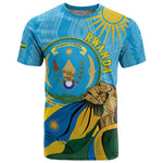 Personalized Happy Rwanda Independence Day T shirt Coat Of Arms With Map