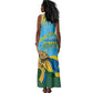 Personalized Happy Rwanda Independence Day Tank Maxi Dress Coat Of Arms With Map
