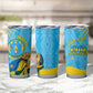 Personalized Happy Rwanda Independence Day Tumbler Cup Coat Of Arms With Map