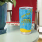 Personalized Happy Rwanda Independence Day Tumbler Cup Coat Of Arms With Map