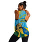 Personalized Happy Rwanda Independence Day Women Racerback Tank Coat Of Arms With Map