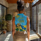 Personalized Happy Rwanda Independence Day Women Sleeveless Polo Shirt Coat Of Arms With Map