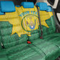 Personalized Jamhuri ya Rwanda Back Car Seat Cover Coat Of Arms Imigongo Pattern