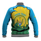 Personalized Jamhuri ya Rwanda Baseball Jacket Coat Of Arms Imigongo Pattern