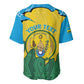 Personalized Jamhuri ya Rwanda Baseball Jersey Coat Of Arms Imigongo Pattern