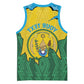 Personalized Jamhuri ya Rwanda Basketball Jersey Coat Of Arms Imigongo Pattern - African Pride