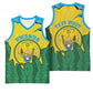 Personalized Jamhuri ya Rwanda Basketball Jersey Coat Of Arms Imigongo Pattern - African Pride