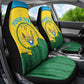Personalized Jamhuri ya Rwanda Car Seat Cover Coat Of Arms Imigongo Pattern