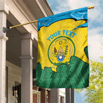 Personalized Jamhuri ya Rwanda Garden Flag Coat Of Arms Imigongo Pattern