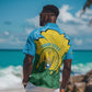 Personalized Jamhuri ya Rwanda Hawaiian Shirt Coat Of Arms Imigongo Pattern