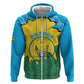 Personalized Jamhuri ya Rwanda Hoodie Coat Of Arms Imigongo Pattern