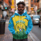 Personalized Jamhuri ya Rwanda Hoodie Coat Of Arms Imigongo Pattern