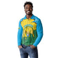 Personalized Jamhuri ya Rwanda Long Sleeve Polo Shirt Coat Of Arms Imigongo Pattern
