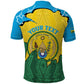 Personalized Jamhuri ya Rwanda Polo Shirt Coat Of Arms Imigongo Pattern