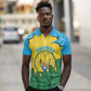 Personalized Jamhuri ya Rwanda Polo Shirt Coat Of Arms Imigongo Pattern