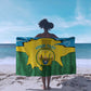 Personalized Jamhuri ya Rwanda Sarong Coat Of Arms Imigongo Pattern