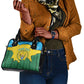 Personalized Jamhuri ya Rwanda Shoulder Handbag Coat Of Arms Imigongo Pattern