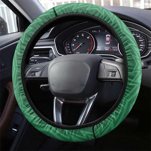 Jamhuri ya Rwanda Steering Wheel Cover Coat Of Arms Imigongo Pattern