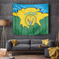 Personalized Jamhuri ya Rwanda Tapestry Coat Of Arms Imigongo Pattern