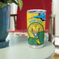 Personalized Jamhuri ya Rwanda Tumbler Cup Coat Of Arms Imigongo Pattern