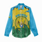 Personalized Jamhuri ya Rwanda Women Casual Shirt Coat Of Arms Imigongo Pattern