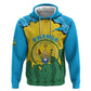 Personalized Jamhuri ya Rwanda Zip Hoodie Coat Of Arms Imigongo Pattern