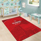 Tunisia Football Area Rug Eagles of Carthage Go Champion - Red Color - African Pride