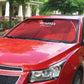 Tunisia Football Auto Sun Shade Red Eagles of Carthage