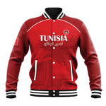 Custom Tunisia Football Baseball Jacket Eagles of Carthage Go Champion - Red Color - African Pride