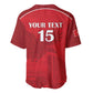 Custom Tunisia Football Baseball Jersey Eagles of Carthage Go Champion - Red Color - African Pride
